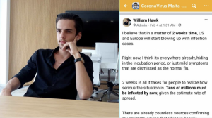 Blockchain entrepreneur peddles €160 face masks on Facebook coronavirus group