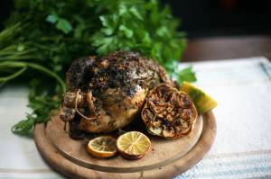 Sumac and lemon roast chicken