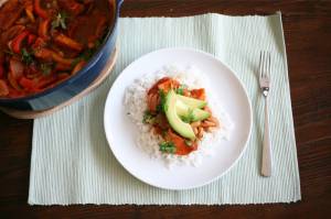 Sweet potato and cannellini bean stew