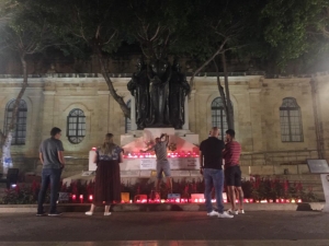 Repubblika says Caruana Galizia memorial vandals are 'violent clowns'