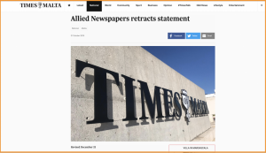 Times retracts Camilleri defence after new information emerged on shoplifting incident