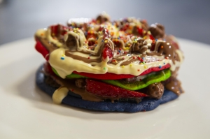 Rainbow pancakes