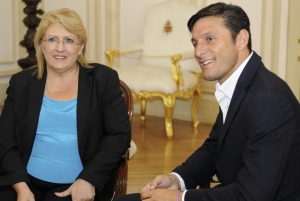 Javier Zanetti visits President