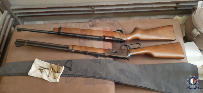 A semi-auto and 30-30 lever action repeater