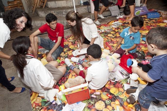 Medical students and the Teddy Bear hospital at last year’s Science in the City.