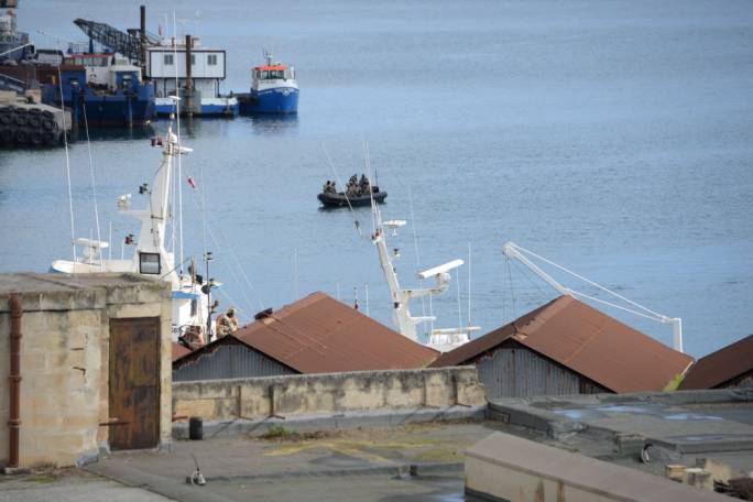 Heightened police and army activity in the Marsa harbour area