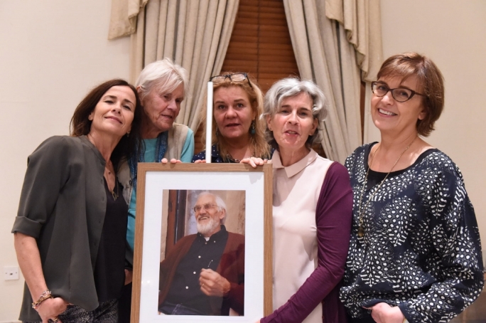 Inga Boissevain (second from left) and her children: Anna, Maria, Licia, and Ieneke. Photo and Video by Ray Attard