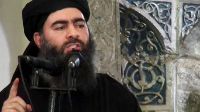 ISIS leader Abu Bakr al-Baghdadi delivering a speech at a mosque during a rare appearance (Photo: Fox News)