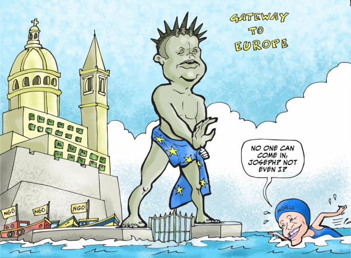 Cartoon by Mikiel Galea