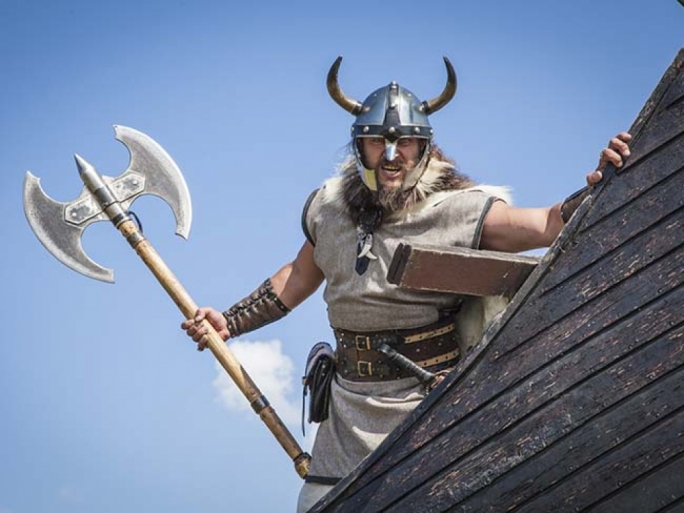 A Viking roof-tiler.