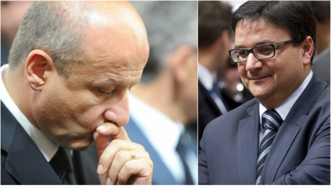 Edwin Vassallo (left) and Tonio Fenech