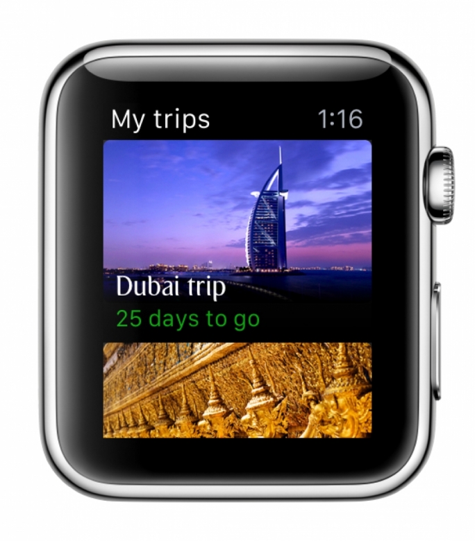 Emirates’ customers from around the globe will be able to enjoy the smart features and sleek interface of the Emirates app for Apple Watch designed to complement the Emirates iPhone app