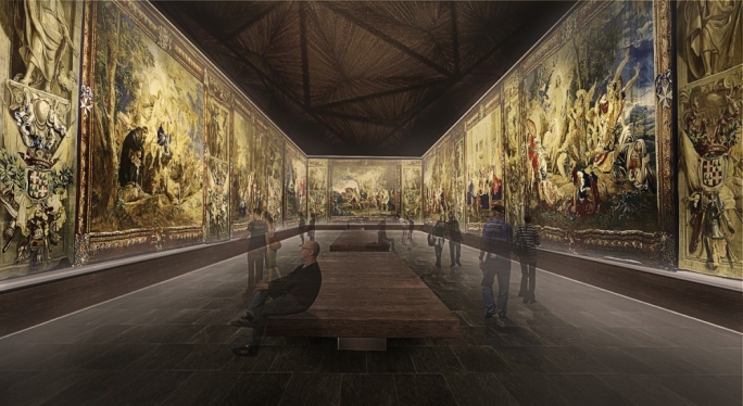 Artist's impression of the tapestry hall