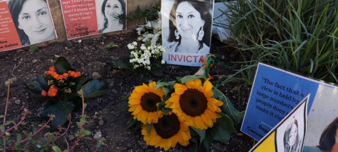 The Greens commemorated the fifth anniversary from the murder of Daphne Caruana Galizia (Photo: ADPD)