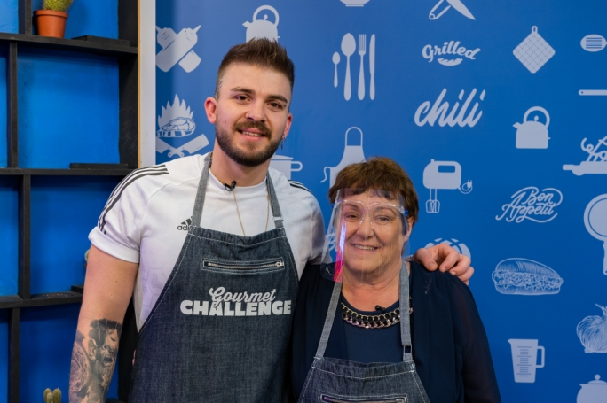 Dylan Agius and Agnes Spiteri on Gourmet Challenge