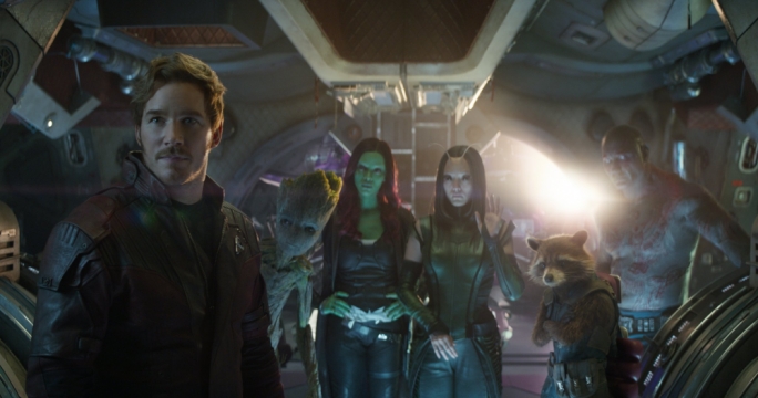Unlikely heroes: Led by Peter Quill/Starlord (Chris Pratt), the Guardians of the Galaxy are back