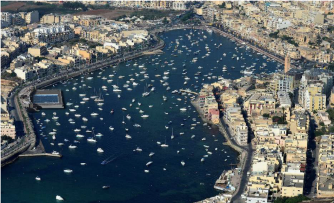 The waterpolo pitch will be located along Triq is-Salini