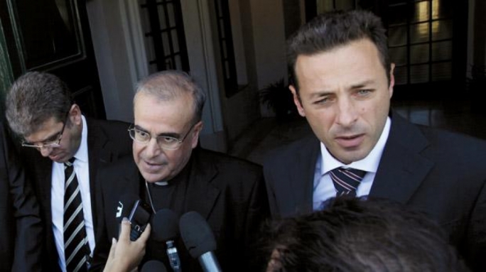Patrick Valentino (right) is the lawyer of the MSSP sex abuse victims seeking compensation from the Maltese archdiocese, seen here with bishop Paul Cremona. In 2017 he was made ‘rector’ of the Giuspatronat, upon agreement of Archbishop Charles Scicluna with the Stagno Navarra heirs. Together with Berracimp owner Carmelo Galea, he is pursuing court action against the quarry operators Gatt Development, over abusive rock-cutting
