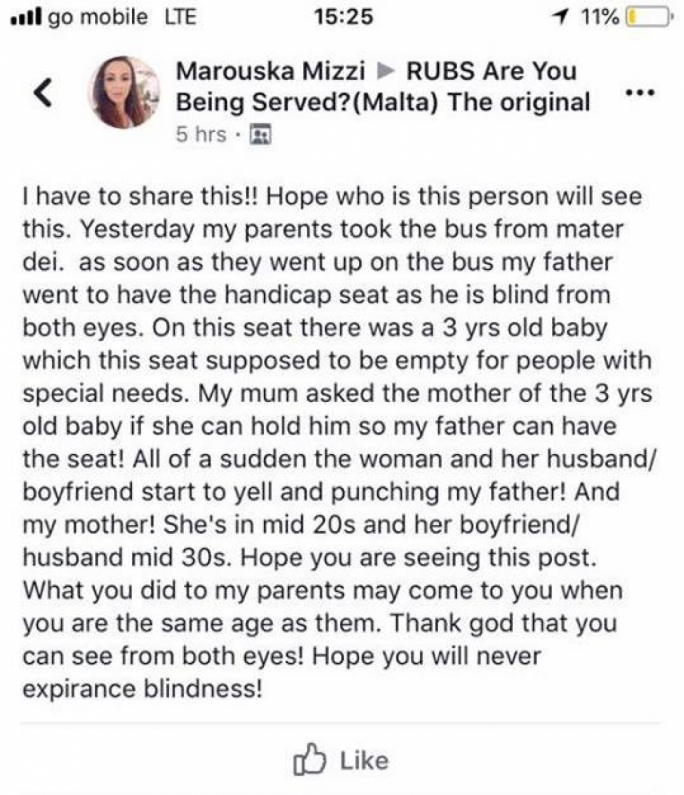 Gaspare's daughter, Marouska, posted on Facebook about the accident.