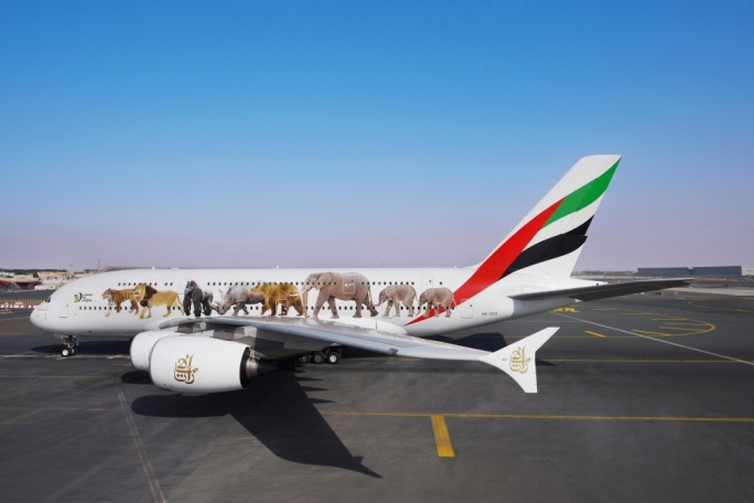 Emirates’ United for Wildlife A380s take its message against the illegal wildlife trade to the skies, traversing over 4.2 million kilometres across 5 continents in the past 6 months.