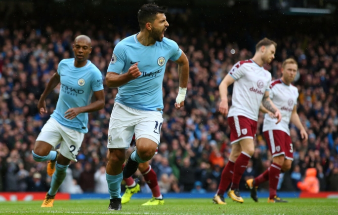 Aguero set Manchester City on their way to victory with his seventh goal in seven games