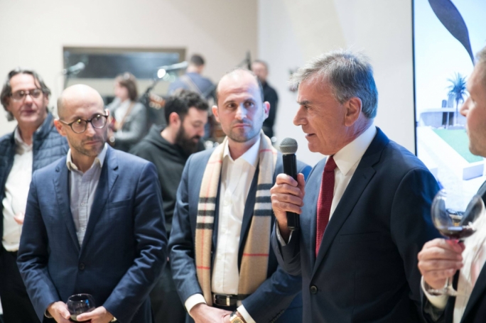 On the cusp of success: DF Advocates’ Jean Carl Farrugia (left) and Kevin Deguara, with Shoreline chairperson Ben Muscat