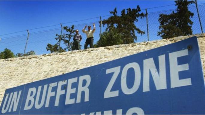 The buffer zone divides the Greek south of Cyprus from the Turkish north (Photo: Getty images)