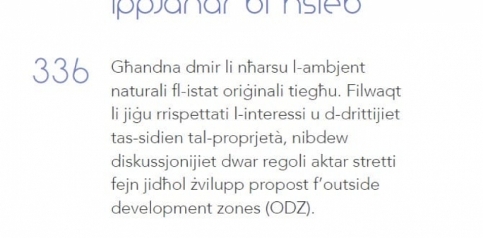 PL pledged in its latest electoral manifesto that it would ensure that land outside the development zone (ODZ) would be safeguarded more than ever