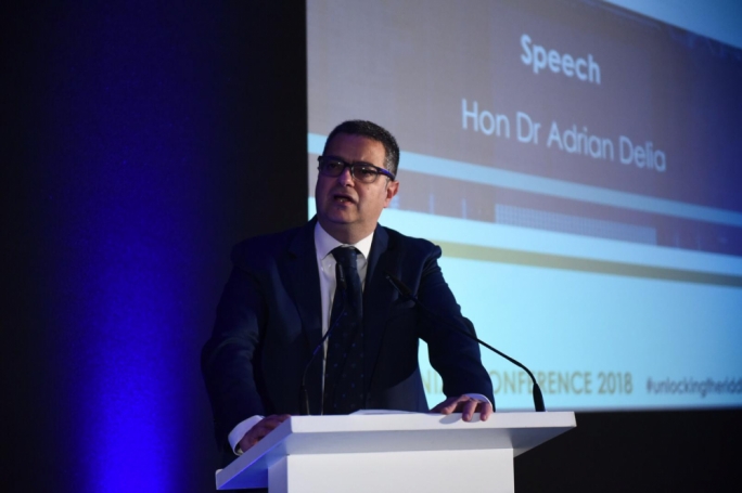 Opposition Leader Adrian Delia at the Biennial Conference on Digital Economy