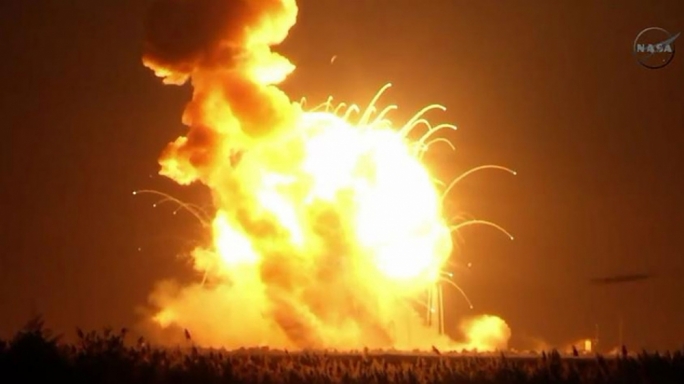 The explosion of the Antares rocket was captured live