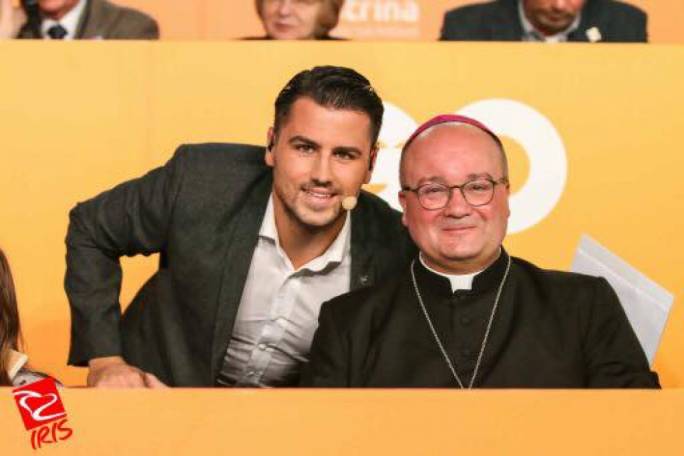 With number one fan, Archbishop Charles Scicluna