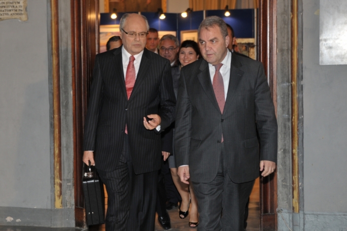 Finance Minister Edward Scicluna and Speaker of the House Anglu Farrugia