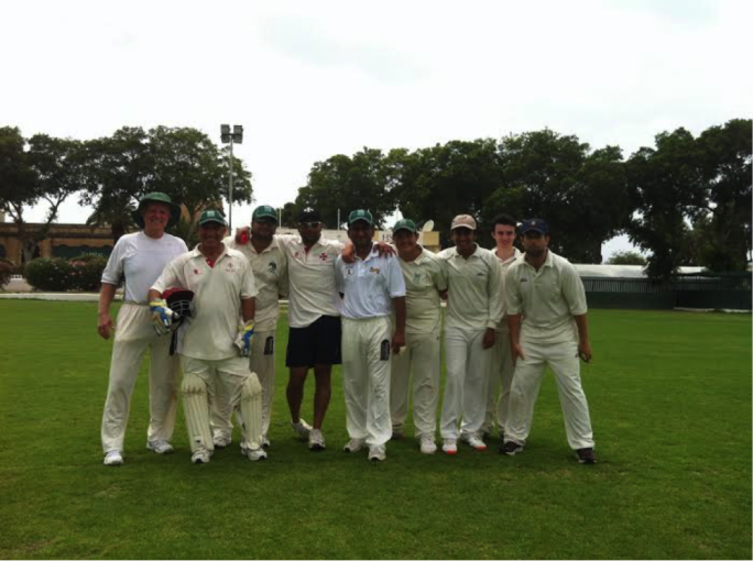 A jubilant Marsa team after their 2nd win in the Malta Cricket League
