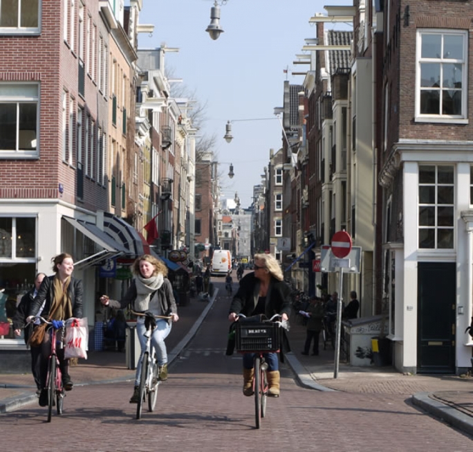 Amsterdam is best seen on a bicycle