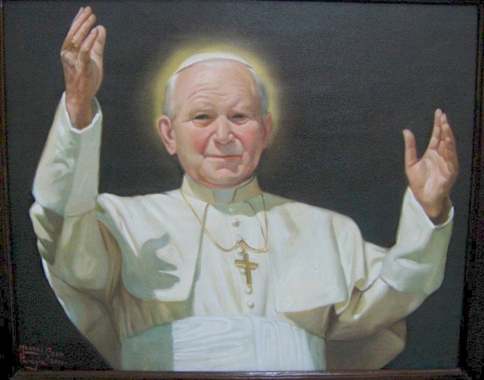 Pope John Paul II - One of the works of Manuel Farrugia