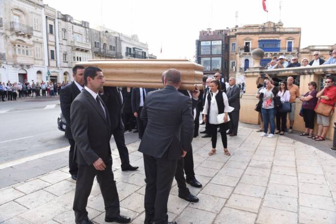 Like Delia, Muscat was unwelcome at Daphne Caruana Galizia's funeral