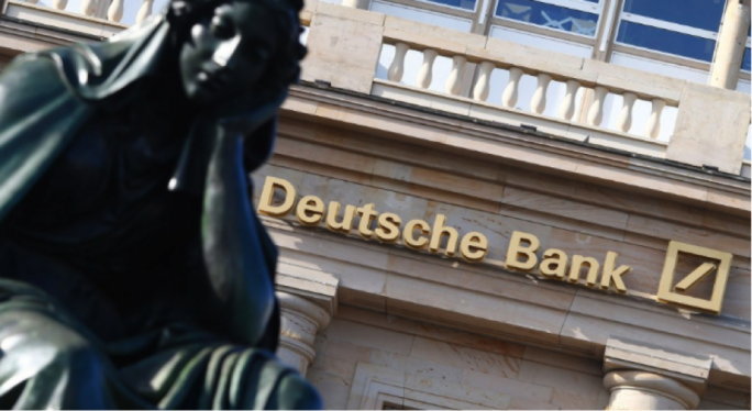 Deutsche Bank posted first quarter results that have seen it fall behind its competitors