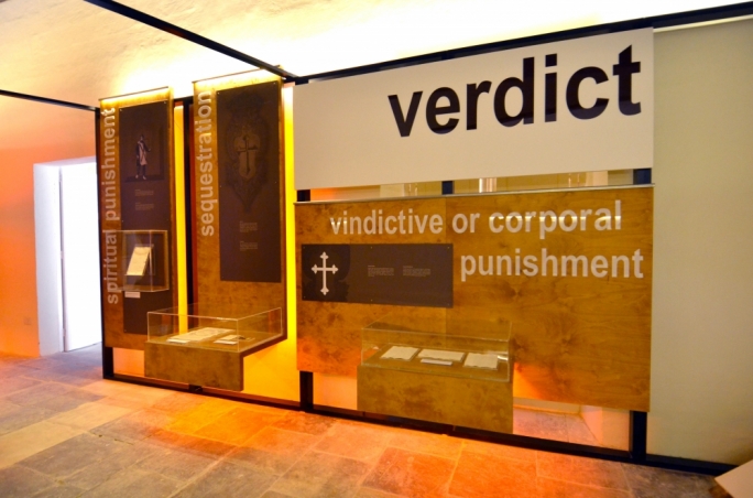 Some of the exhibits at the Inquisitor's Palace