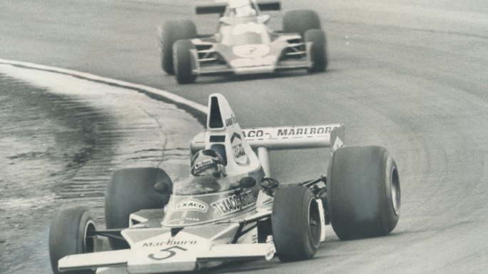 Emerson Fittipaldi at the Canadian Grand Prix in 1974