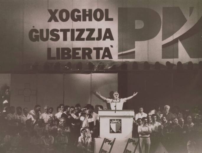 A throwback to the 80s - the PN is depicting the current situation as a repeat of the abuses of the Mintoffian regime