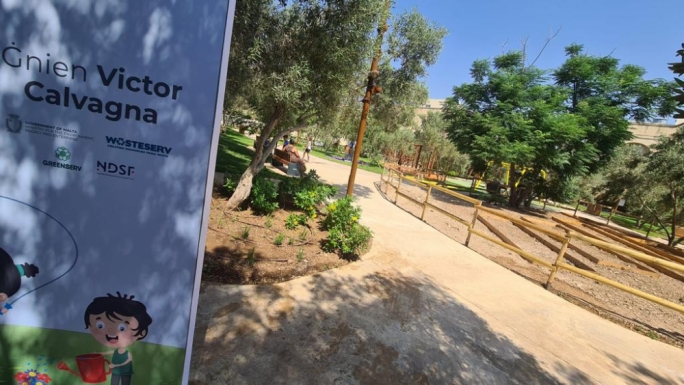 The garden spans over 4,000sq.m