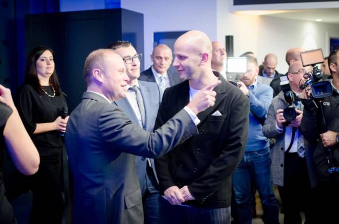 Prime Minister Dr. Joseph Muscat and CEO Robin Reed