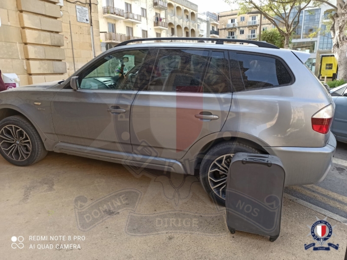 The BMW vehicle in which the pair were arrested was the same one used in the hold-up last month (Photo: Police)
