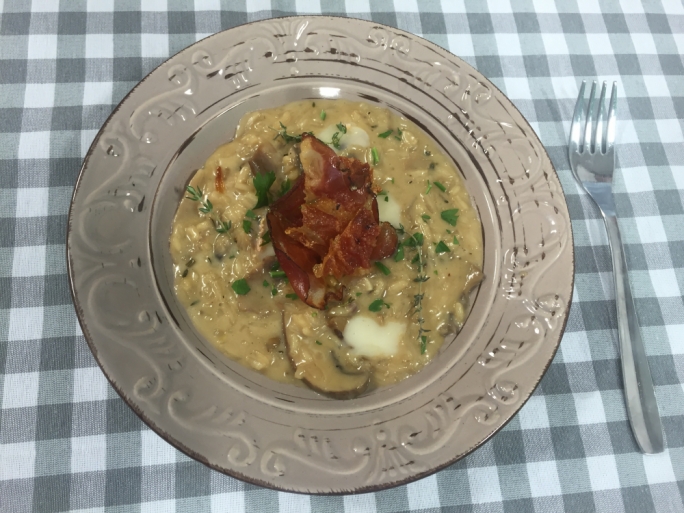 Risotto with mixed mushrooms and Taleggio
