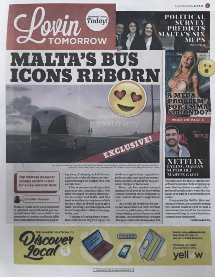 Lovin Malta printed a one-day newspaper