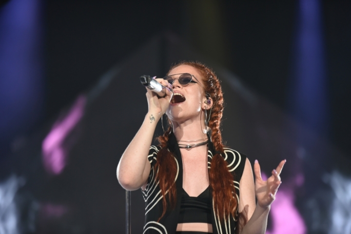 Jess Glynne performs at Isle of MTV . Photo:Chris Mangion