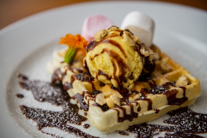 Home-made waffles