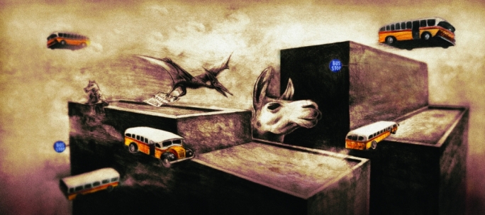 Move Back - Pencils and digital - 2010