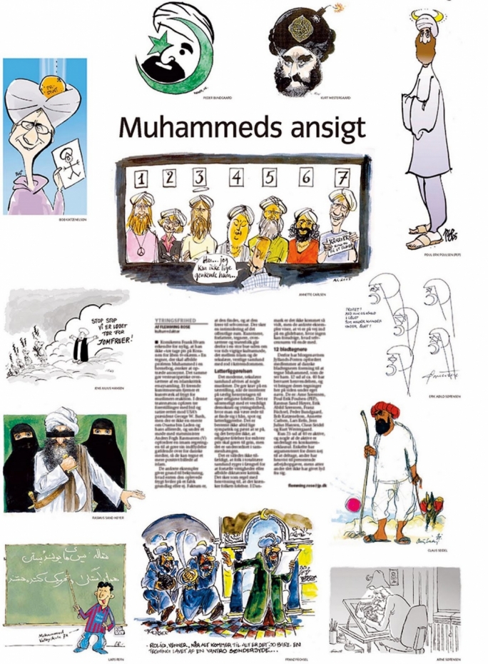The Jyllands Posten cartoons that sparked world protests from enraged Muslims