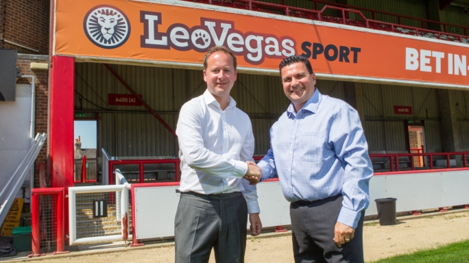 LeoVegas will have its branding on the front of Brentford’s home and away shirts for the 2017/18 and 2018/19 seasons